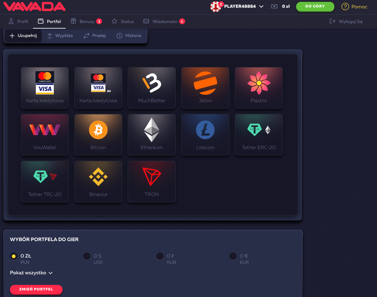 Vavada Casino Payment Methods